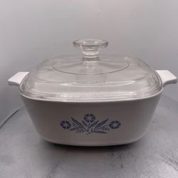 Vintage CorningWare Blue Cornflower 1.5 Qt Casserole Dish P-1-1/2-B w/ Lid