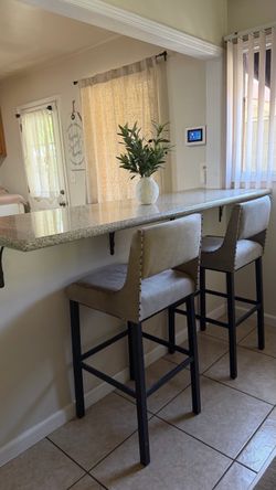 Set of 3 Upholstered Barstools – $75 for All 3