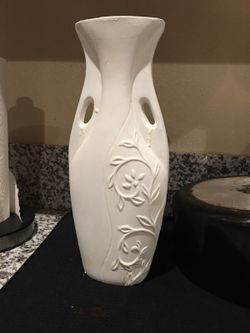 White Flower Vase