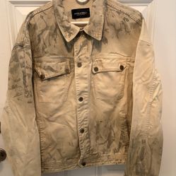 A-COLD-WALL* Corrosion denim jacket White/Gray. Mens Size 50