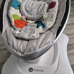 4moms MamaRoo Multi-Motion Baby Swing, Bluetooth Enabled with 5 Unique Motions, Grey