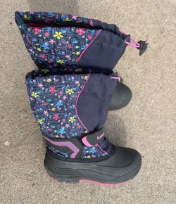 Like New Kamik Snowbank 2 Navy Waterproof Winter Boots 5us