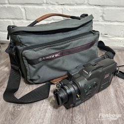 Canon E50 Video 8x Zoom Vintage Camcorder Canovision Bundle (for parts)