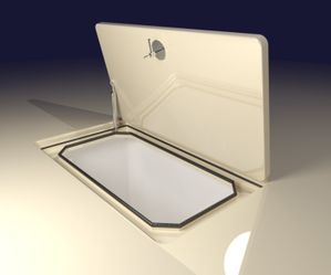 Watertight Fiberglass Hutch Flush Or Surface Mount