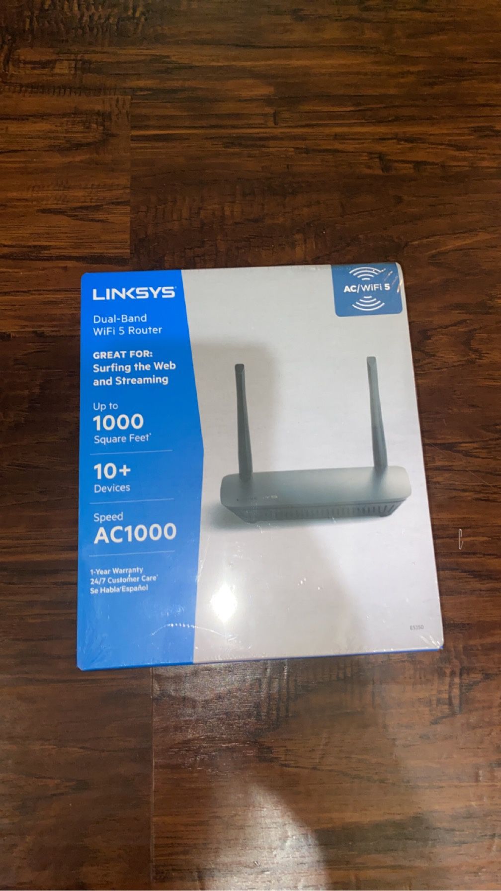 Linksys Dual Band AC1000 WiFi Router