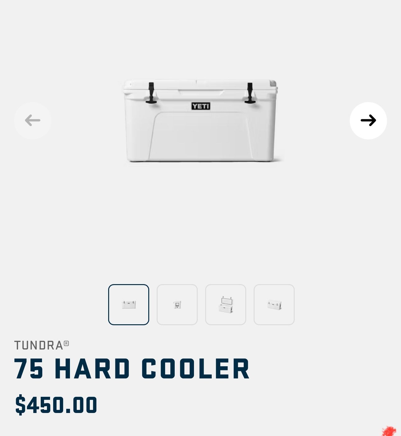 Yeti Cooler 75” 