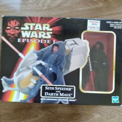 Star Wars Sith Speeder And Darth Maul