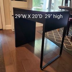 Can Deliver Compact Small Brown Ikea Desk Surfaces Lightly Scratched Nothing Major Nothing Deep
