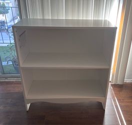 White 3-Shelf Bookcase