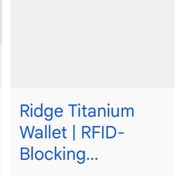 The Ridge Titanium Wallet