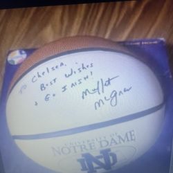 Muffet McGraw Autographed Notre Dame Basketball 