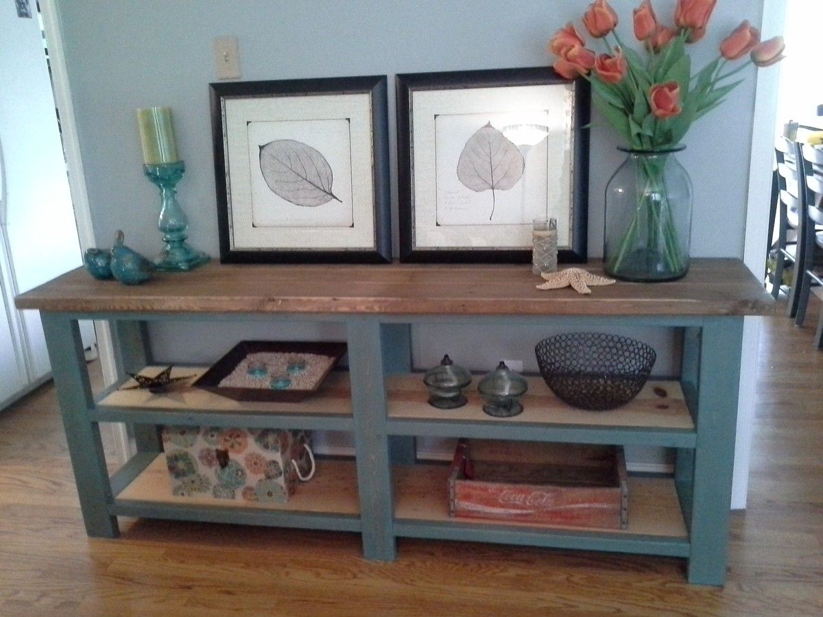 Custom Designed Farmhouse Style Sofa Or Entryway Tables.