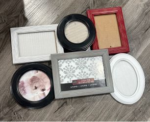 Mixed Photo Frame Lot – 6 Frames