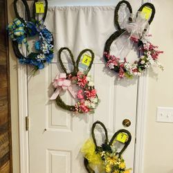 Easter Bunny Wreaths & Bunny Head Wreaths