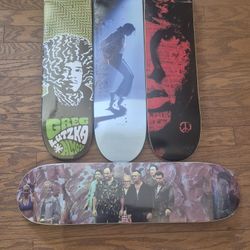 Vintage RARE The Sopranos Jimi Hendrix Michael Jackson Jim Morrison Skateboards The Doors skateboard