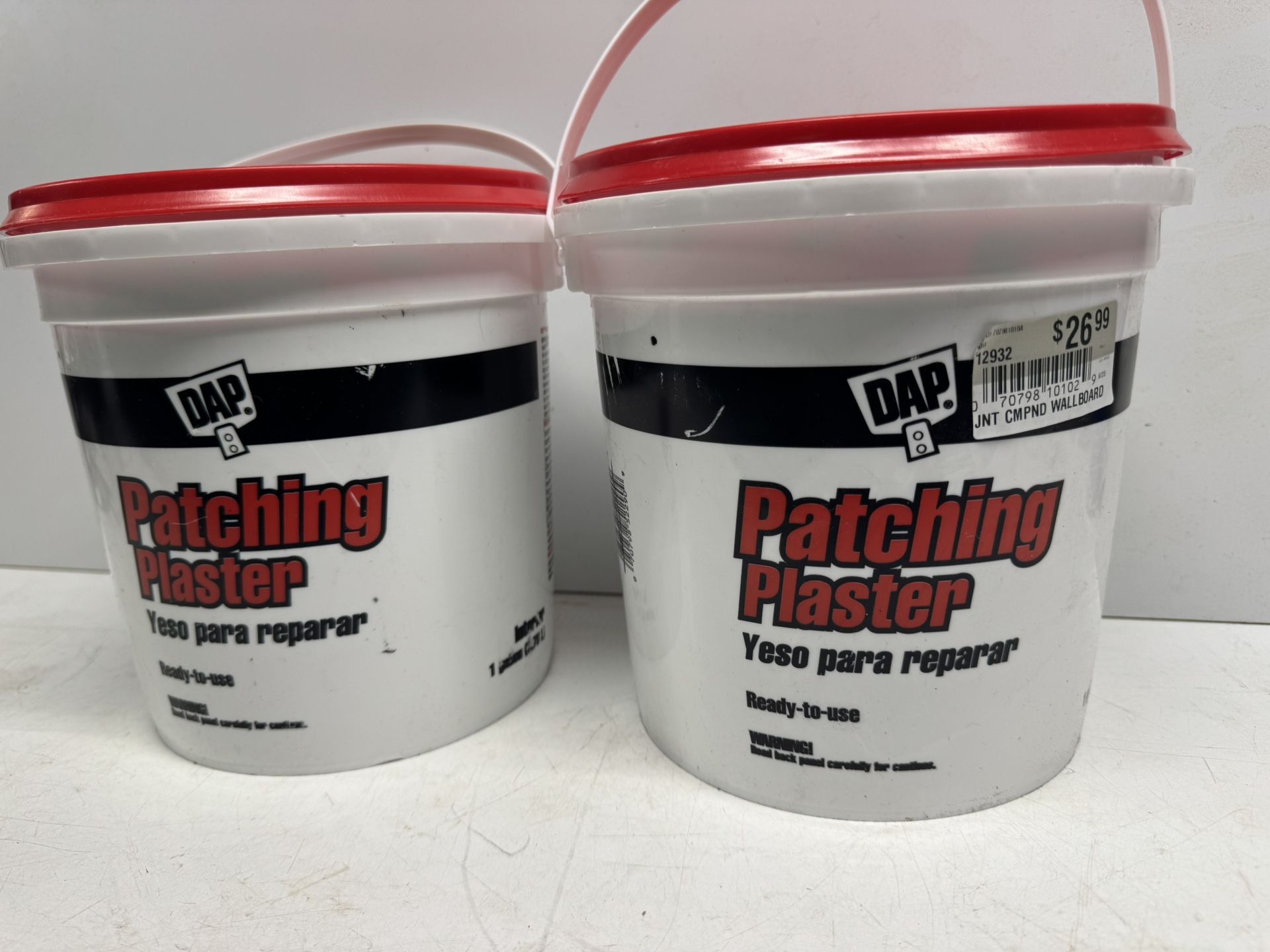 2 DAP Patching Plaster Gallon. $10 Each Must Pick Up