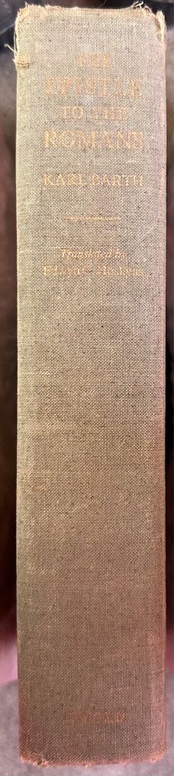Vintage Hardcover: The Epistle to the Romans by Karl Barth (1965)