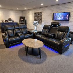 BOYINGTON BLACK POWER RECLINING LIVING ROOM SET