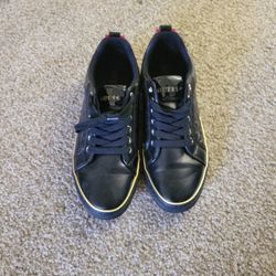 Guess red bottom shoes discount