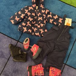 Snow Bib And Jacket Size 12 Months 