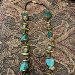 Gold & Turquoise Necklace 