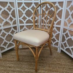 Rattan Desk Chair Armless