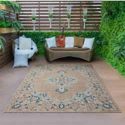 8/10 Outdoor Indoor Traditional Design Rug Carpet 
