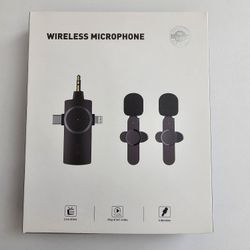 Wireless Lavalier Microphone For Apple Android 