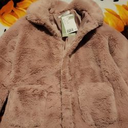 Fur Coat H&M Size 6