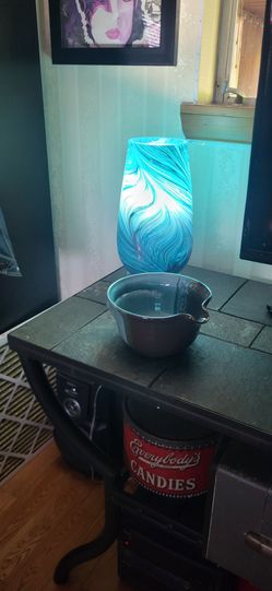 High art glass accent lamps