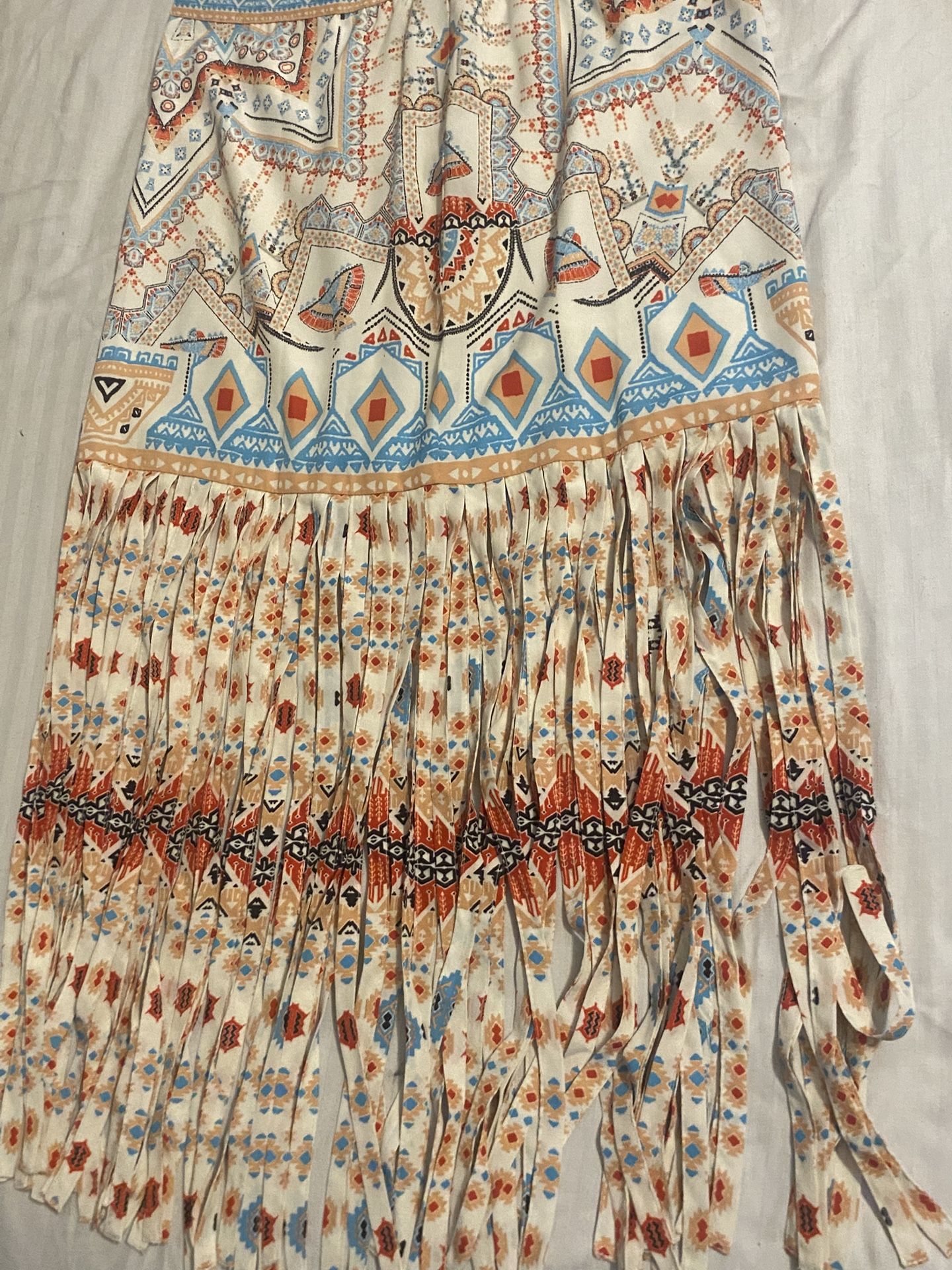 Boho Fringe Skirt