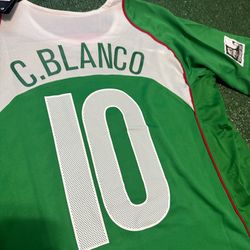 Vintage Retro México Jersey C. Blanco #10 