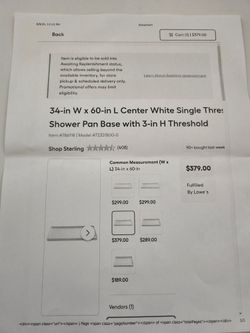 Shower Pan