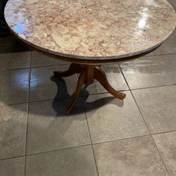 Marble Top Dining Table