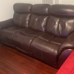 Real Leather Electric Sofa