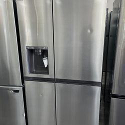 LG 27 Cu Ft Side by Side Smart Refrigerator w/ Craft Ice & External Dispenser 