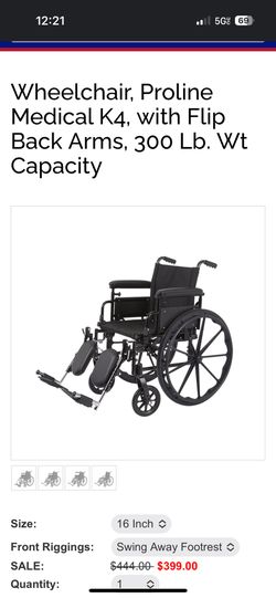 New ProLine wheelchair