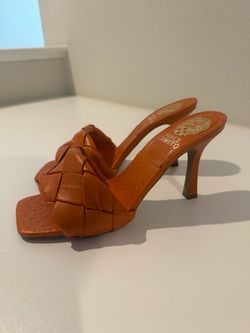 Vince Camuto Orange Mules