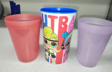 Set of 3 Plastic Cups