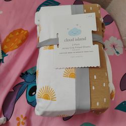 2 pack jersey crib fitted sheets