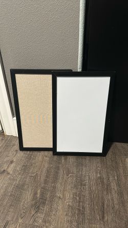Whiteboard and Corkboard Set