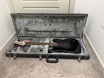 Squier Stratocaster Electric Guitar w/ Hard Case + Cable