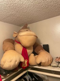 Massive Donkey Kong plush toy