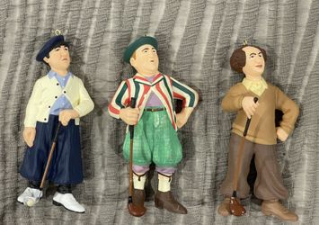 Hallmark Keepsake The Three Stooges Golf Ornaments