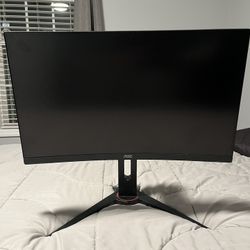 165hz AOC 24” curved gaming monitor 0.5ms refresh rate 