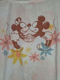 Mickey & Minnie Mouse Floral Graphic T-Shirt