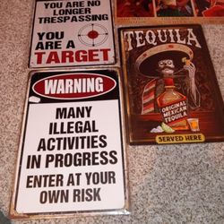 Man Cave Metal Signs