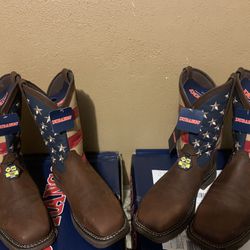 Durango Rebel Steel Toe Union Flag Western Boots