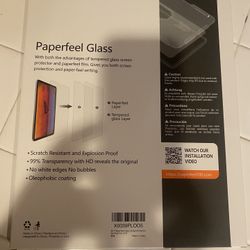 KCT Paperfeel Glass Screen Protector Compatible with iPad Pro 12.9 6th/5th/4th/3rd 
