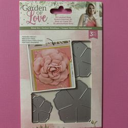 Beautiful 3D Layered Rose Die Cuts